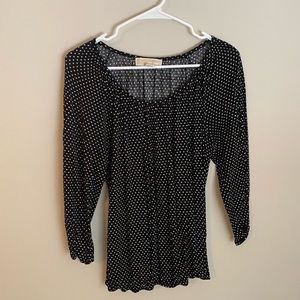 Black and white blouse